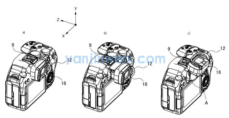 佳能新相机专利可调整电子取景器角度